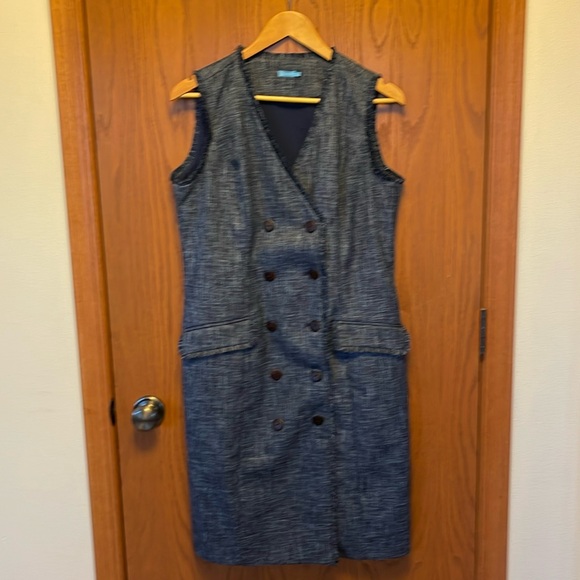 JMcLaughlin tweed button closure dress - Picture 1 of 4